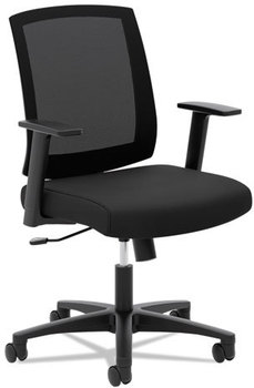 basyx® VL511 Mesh Mid-Back Task Chair,  Black