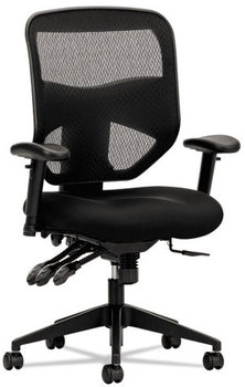 HON® VL532 Mesh High-Back Task Chair Supports Up to 250 lb, 17" 20.5" Seat Height, Black