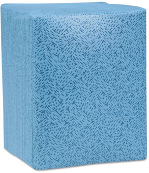 Kimtech* KIMTEX* Wipers,  1/4-Fold, 12 1/2 x 13, Blue, 66/Box, 8 Boxes/Carton