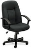 A Picture of product BSX-VL601VA10 HON® HVL601 Series Executive High-Back Chair Supports Up to 250 lb, 17.44" 20.94" Seat Height, Black