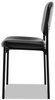 A Picture of product BSX-VL606SB11 HON® VL606 Stacking Guest Chair without Arms Bonded Leather Upholstery, 21.25" x 21" 32.75", Black Seat, Back, Base
