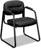 A Picture of product BSX-VL653SB11 HON® HVL653 Leather Guest Chair SofThread Bonded 22.25" x 23" 32", Black Seat, Back, Base