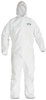 A Picture of product KCC-46115 KleenGuard™ A30 Breathable Splash and Particle Protection Coveralls with Hood, Elastic Back, Wrists, & Ankles, and Zipper Front. Size 2X-Large. White. 25/Case.