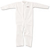 A Picture of product KCC-49004 KleenGuard™ A20 Breathable Particle Protection Coveralls with Zipper Front. Size X-Large. White. 24/Carton.