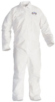 KleenGuard™ A20 Breathable Particle Protection Coveralls with Zipper Front. Size 3X-Large. White. 20/Carton.