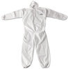 A Picture of product KCC-49115 KleenGuard™ A20 Breathable Particle Protection Coveralls with Zipper Front, Elastic Back, Wrists, Ankles, and Hood. Size 2X-Large. White. 24/Carton.