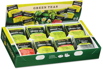Bigelow® Green Tea Assortment,  Tea Bags, 64/Box, 6 Boxes/Carton