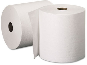 KLEENEX® Hard Roll Towels. 8 in X 600 ft. White. 6 rolls.