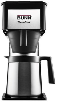 BUNN® 10-Cup Velocity Brew® BT Thermal Coffee Brewer,  Black, Stainless Steel