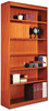 A Picture of product ALE-BCS67236MC Alera® Veneer Square Corner Bookcase Wood Six-Shelf, 35.63w x 11.81d 71.73h, Medium Cherry