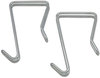 A Picture of product ALE-CH1SR Alera® Garment Hooks Single Sided Partition Hook, Steel, 0.5 x 3.13 4.75, Over-the-Door/Over-the-Panel Mount, Silver, 2/Pack