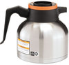 A Picture of product BUN-THERMORN BUNN® Thermal Carafe,  Stainless Steel/ Black and Orange (Decaf)