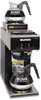 A Picture of product BUN-VP172BLK BUNN® VP17-2 Compact Two Burner Pourover Coffee Brewer,  Stainless Steel, Black