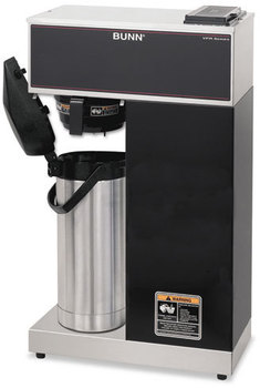 BUNN® VPR-APS Pourover Thermal Coffee Brewer with Airpot,  Stainless Steel, Black