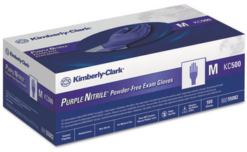 Kimberly-Clark Professional* PURPLE NITRILE* Exam Gloves,  Powder-Free, Small, 50/Box