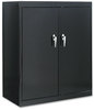 A Picture of product ALE-CM7824BK Alera® Heavy Duty Welded Storage Cabinet Assembled 78" High Heavy-Duty Four Adjustable Shelves, 36w x 24d, Black