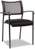 A Picture of product ALE-EK43ME10B Alera® Eikon Series Stacking Mesh Guest Chair 20.86" x 24.01" 33.07", Black Seat, Back, Base, 2/Carton