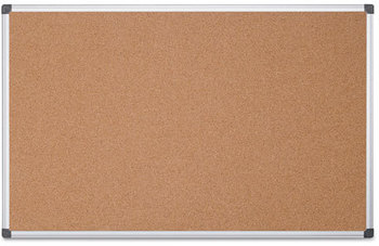 MasterVision® Value Cork Bulletin Board with Aluminum Frame,  48 x 96, Natural