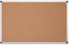 A Picture of product BVC-CA211170 MasterVision® Value Cork Bulletin Board with Aluminum Frame,  48 x 96, Natural