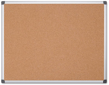 MasterVision® Value Cork Bulletin Board with Aluminum Frame,  48 x 72, Natural