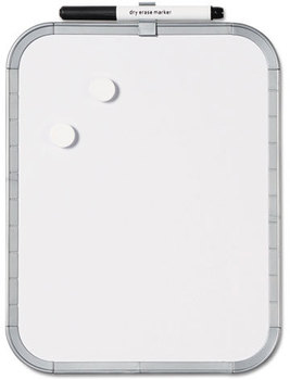 MasterVision® Magnetic Dry Erase Board,  11 x 17, White Plastic Frame