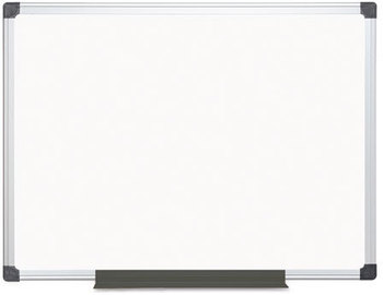 MasterVision® Porcelain Value Dry Erase Board,  36 x 48, White, Aluminum Frame