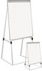 A Picture of product BVC-EA2300335MV MasterVision® Silver Easy Clean Dry Erase Quad-Pod Presentation Easel,  45" to 79", Silver