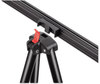 A Picture of product BVC-FLX05101MV MasterVision®  Telescoping Tripod Display Easel,  Adjusts 38" to 69" High, Metal, Black