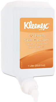 Kleenex® E-2 Foam Skin Cleanser,  Unscented, 1000 mL Refill, 6/Ctn