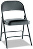 A Picture of product ALE-FC94VY50T Alera® Steel Folding Chair with Two-Brace Support,  Padded Seat, Tan, 4/Carton