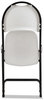 A Picture of product ALE-FR9402 Alera® Molded Resin Folding Chair Supports Up to 225 lb, 18.19" Seat Height, White Back, Dark Gray Base, 4/Carton