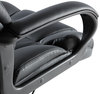 A Picture of product ALE-FZ41LS10B Alera® Fraze Executive High-Back Swivel/Tilt Bonded Leather Chair Series Supports 275 lb, 17.71" to 21.65" Seat Height, Black