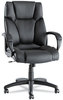 A Picture of product ALE-FZ41LS10B Alera® Fraze Executive High-Back Swivel/Tilt Bonded Leather Chair Series Supports 275 lb, 17.71" to 21.65" Seat Height, Black