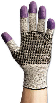 Jackson Safety* G60 PURPLE NITRILE* Cut-Resistant Gloves,  X-Large/Size 10, Black/White, Pair