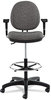 A Picture of product ALE-IN4641 Alera® Interval Series Swivel Task Stool Supports 275 lb, 23.93" to 34.53" Seat Height, Graphite Gray Seat/Back, Black Base