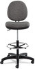 A Picture of product ALE-IN4641 Alera® Interval Series Swivel Task Stool Supports 275 lb, 23.93" to 34.53" Seat Height, Graphite Gray Seat/Back, Black Base