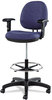 A Picture of product ALE-IN4641 Alera® Interval Series Swivel Task Stool Supports 275 lb, 23.93" to 34.53" Seat Height, Graphite Gray Seat/Back, Black Base