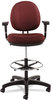 A Picture of product ALE-IN4641 Alera® Interval Series Swivel Task Stool Supports 275 lb, 23.93" to 34.53" Seat Height, Graphite Gray Seat/Back, Black Base