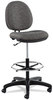 A Picture of product ALE-IN4641 Alera® Interval Series Swivel Task Stool Supports 275 lb, 23.93" to 34.53" Seat Height, Graphite Gray Seat/Back, Black Base