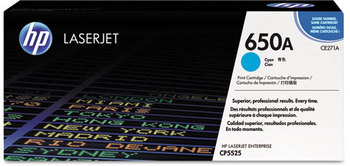 HP CE270A, CE271A, CE272A, CE273A Toner,  (CE271A) Cyan Original LaserJet Toner Cartridge