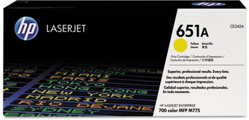 HP CE340A-CE343A Toner,  (CE342A) Yellow Original LaserJet Toner Cartridge