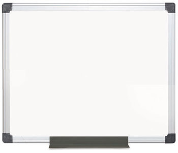 MasterVision® Value Melamine Dry Erase Board,  24 x 36, White, Aluminum Frame