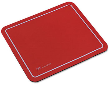 Kelly Computer Supply SRV Optical Mouse Pad,  Nonskid Base, 9 x 7-3/4, Red