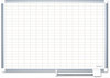 A Picture of product BVC-MA0392830A MasterVision® Grid Planning Board,  1x2" Grid, 36x24, White/Silver