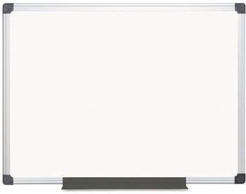 MasterVision® Value Melamine Dry Erase Board,  36 x 48, White, Aluminum Frame