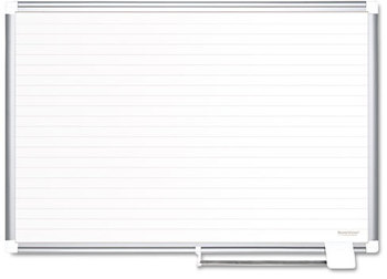MasterVision® Ruled Planning Board,  48x36, White/Silver