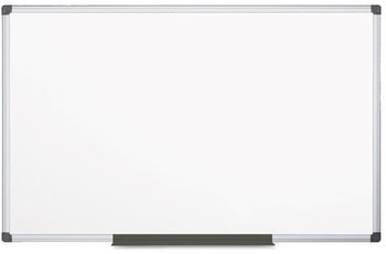 MasterVision® Value Melamine Dry Erase Board,  48 x 96, White, Aluminum Frame