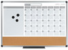A Picture of product BVC-MB0707186P MasterVision® 3-in-1 Calendar Planner,  36 x 24, Silver Frame