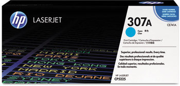 HP CE740A, CE741A, CE742A, CE743A Toner,  (CE741A) Cyan Original LaserJet Toner Cartridge