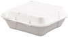 A Picture of product BWK-0107 Boardwalk® Snap-it Foam Hinged Lid Carryout Containers,  1-Comp, 8 x 8 x 3, White, 200/Carton
